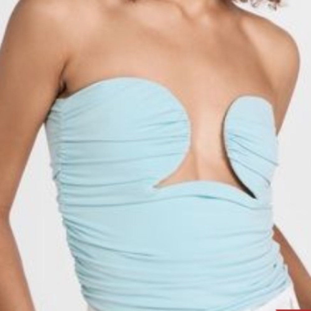 NEW XS Dominique Wire Bustier Top - IN BLUE